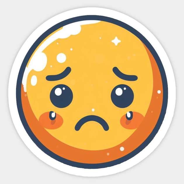 Crying Face Emoji Sticker by blue-koala